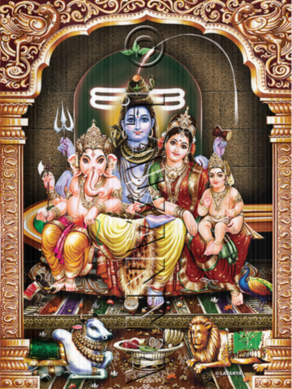 Shiva Family Wall BG