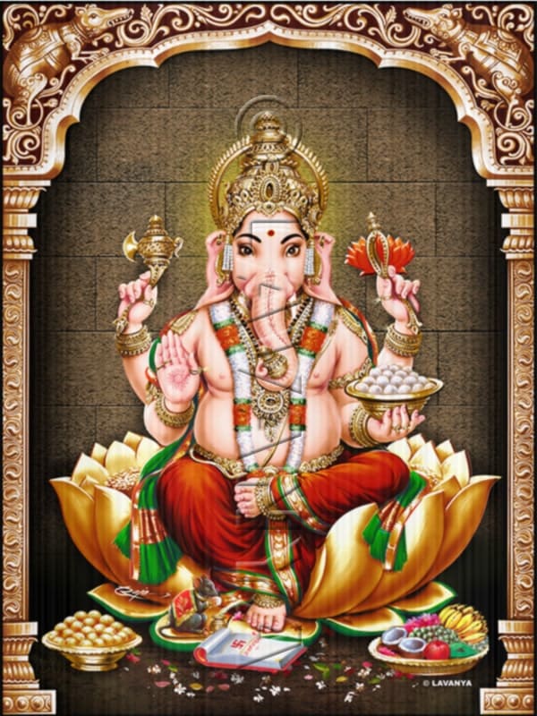 RED VASTRA GANESH