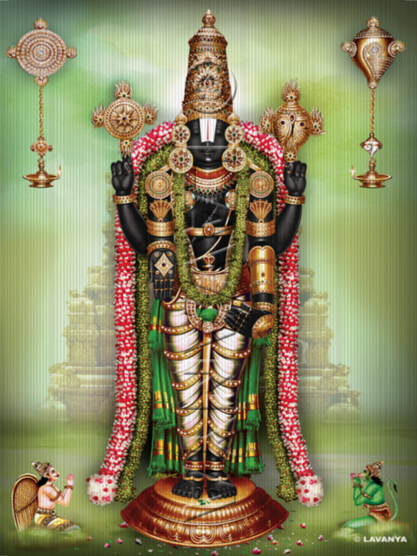 Nijapadam Balaji with Rose Garland New BG